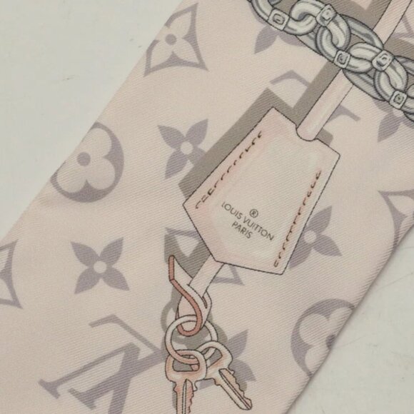 Louis Vuitton Monogram Confidential Silk Bandeau Scarf - Light Pink - Picture 8 of 8